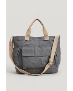 Grey Canvas Bag-446332111