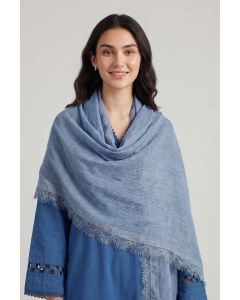 Blue Women Scarf-447892108