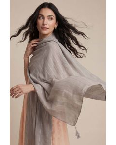 Grey Women Scarf-447902111