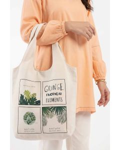 Off White Fabric Bag-448252107