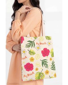 Off White Fabric Bag-448282107