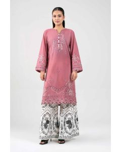 2 Piece - Digital Printed Embroidered Suit - 42601421