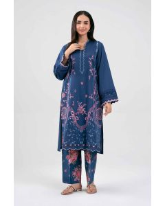 2 Piece - Digital Printed Embroidered Suit - 42601422