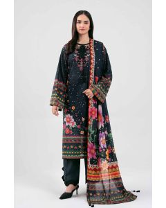 3 Piece - Digital Printed Embroidered Suit - 42601458