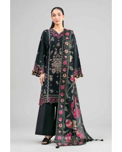 3 Piece - Digital Printed Embroidered Suit - 42601525