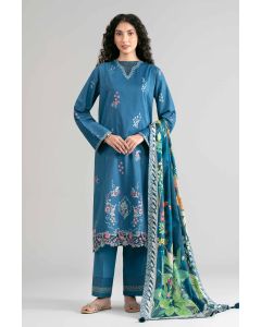 3 Piece - Digital Printed Embroidered Suit - 42601533