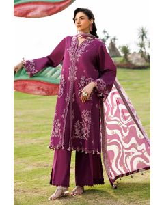 3 Piece - Printed Embroidered Suit - 42601534