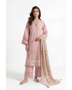 3 Piece - Printed Embroidered Suit - 42601537