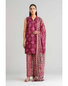 3 Piece - Digital Printed Suit - 42601575