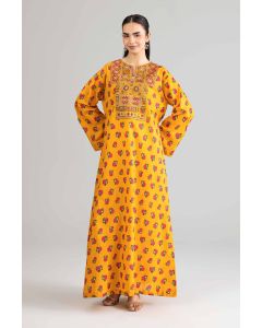 Printed Embroidered Dress - FE26-50