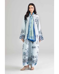 2 Piece - Printed Embroidered Shirt - FE26-68