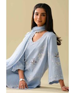 3 Piece - Embroidered Suit - KFE26-85