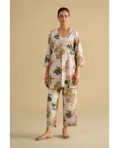 3 Piece - Printed Loungewear - KLS26-03