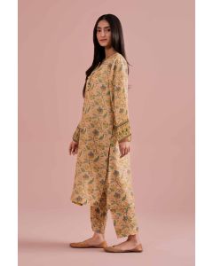 2 Piece - Printed Embroidered Suit - PE26-29