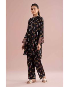 2 Piece - Printed Embroidered Suit - PE26-417