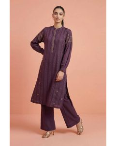 2 Piece - Embroidered Suit - PE26-458